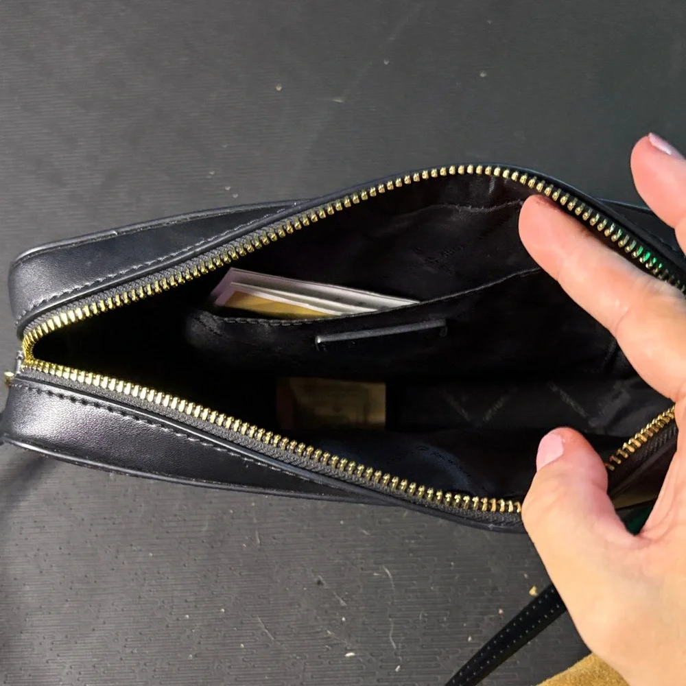 Michael Kors Black and Brown Logo Crossbody - Picture 7 of 7